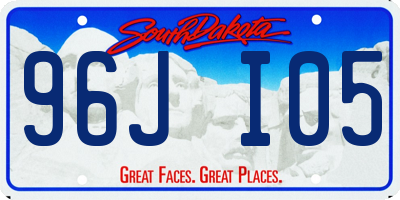 SD license plate 96JI05