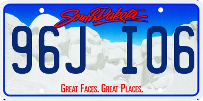 SD license plate 96JI06