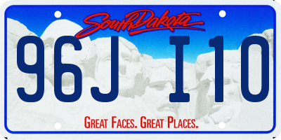 SD license plate 96JI10