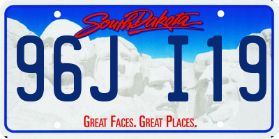 SD license plate 96JI19