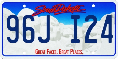 SD license plate 96JI24