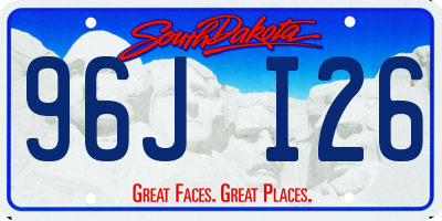 SD license plate 96JI26