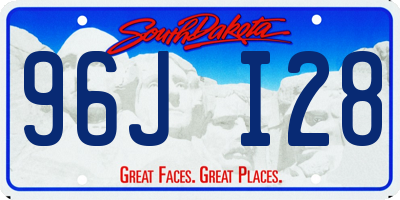 SD license plate 96JI28