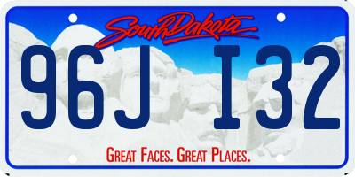 SD license plate 96JI32