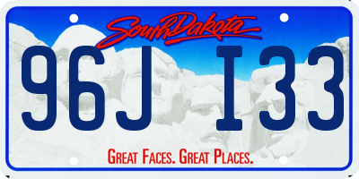 SD license plate 96JI33