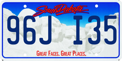 SD license plate 96JI35