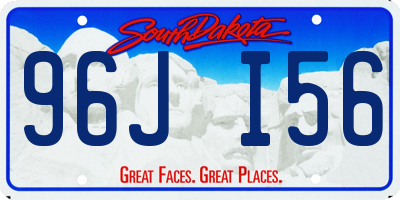 SD license plate 96JI56