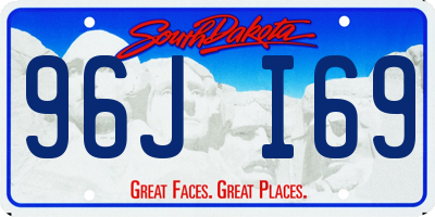 SD license plate 96JI69