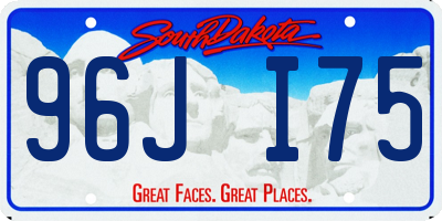 SD license plate 96JI75