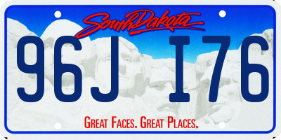 SD license plate 96JI76