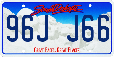 SD license plate 96JJ66