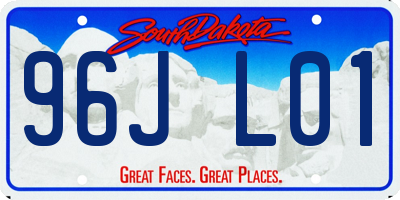 SD license plate 96JL01