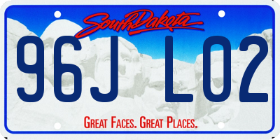 SD license plate 96JL02