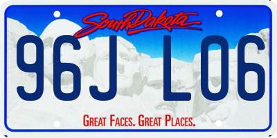 SD license plate 96JL06