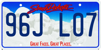 SD license plate 96JL07