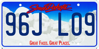 SD license plate 96JL09