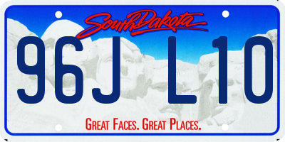 SD license plate 96JL10