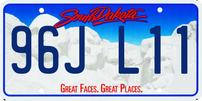 SD license plate 96JL11