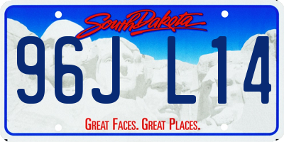 SD license plate 96JL14