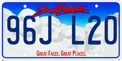 SD license plate 96JL20