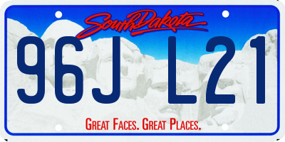 SD license plate 96JL21
