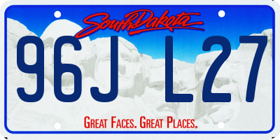 SD license plate 96JL27