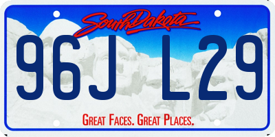 SD license plate 96JL29