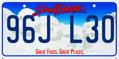 SD license plate 96JL30