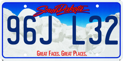 SD license plate 96JL32