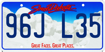 SD license plate 96JL35
