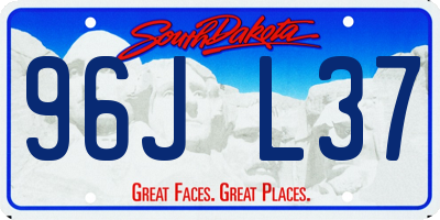 SD license plate 96JL37