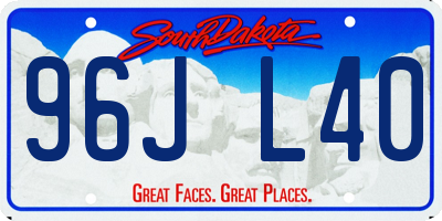 SD license plate 96JL40