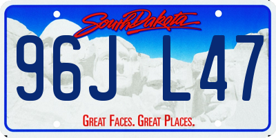 SD license plate 96JL47