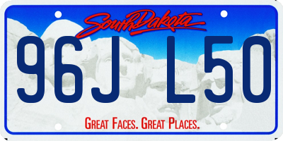 SD license plate 96JL50