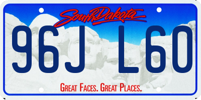 SD license plate 96JL60