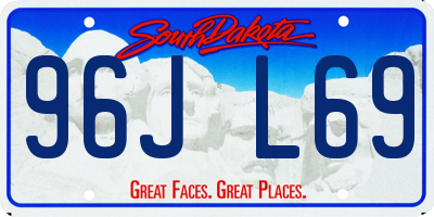 SD license plate 96JL69