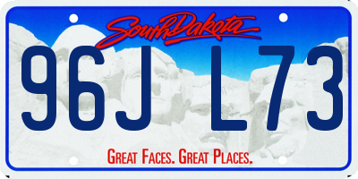 SD license plate 96JL73
