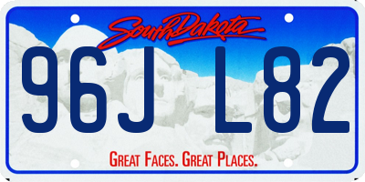 SD license plate 96JL82