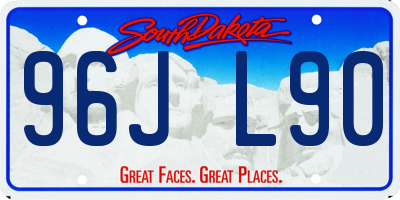 SD license plate 96JL90