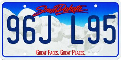 SD license plate 96JL95
