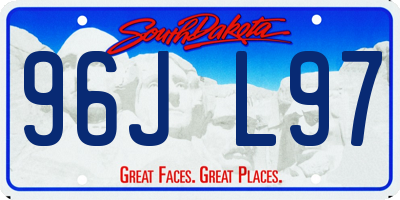 SD license plate 96JL97