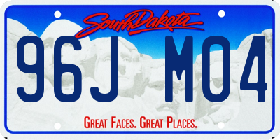 SD license plate 96JM04