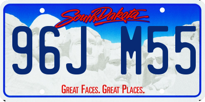 SD license plate 96JM55