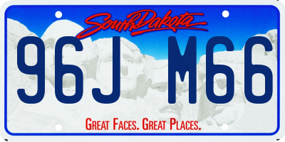 SD license plate 96JM66