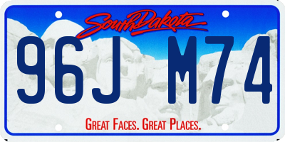 SD license plate 96JM74
