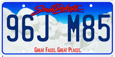 SD license plate 96JM85