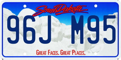 SD license plate 96JM95