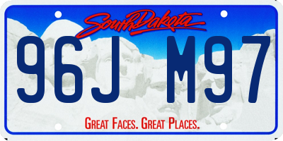 SD license plate 96JM97