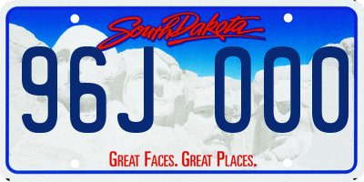 SD license plate 96JO00