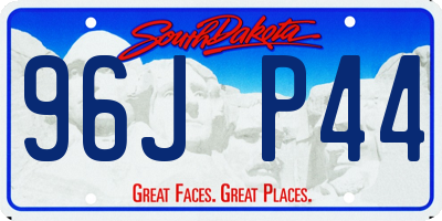 SD license plate 96JP44